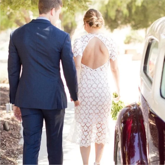 Stunning Lowry Dress By Jill Stuart Anthropologie BHLDN Collection Dress Size 6 - Picture 4 of 11